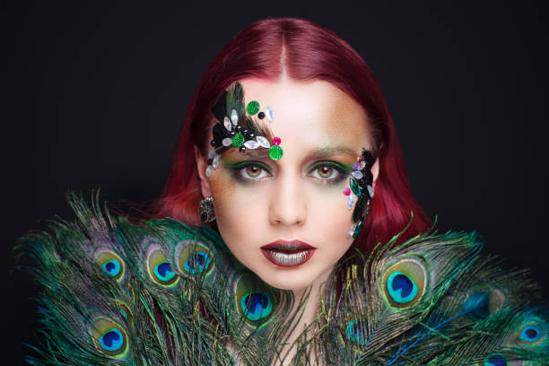 Easy Halloween Makeup – Peacock